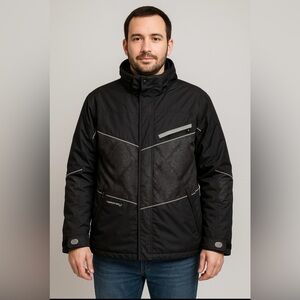 SMS Clothing Whistler Ski Jacket - Men's Large - Embossed Insulated Winter Coat